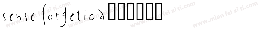 sense forgetica字体转换